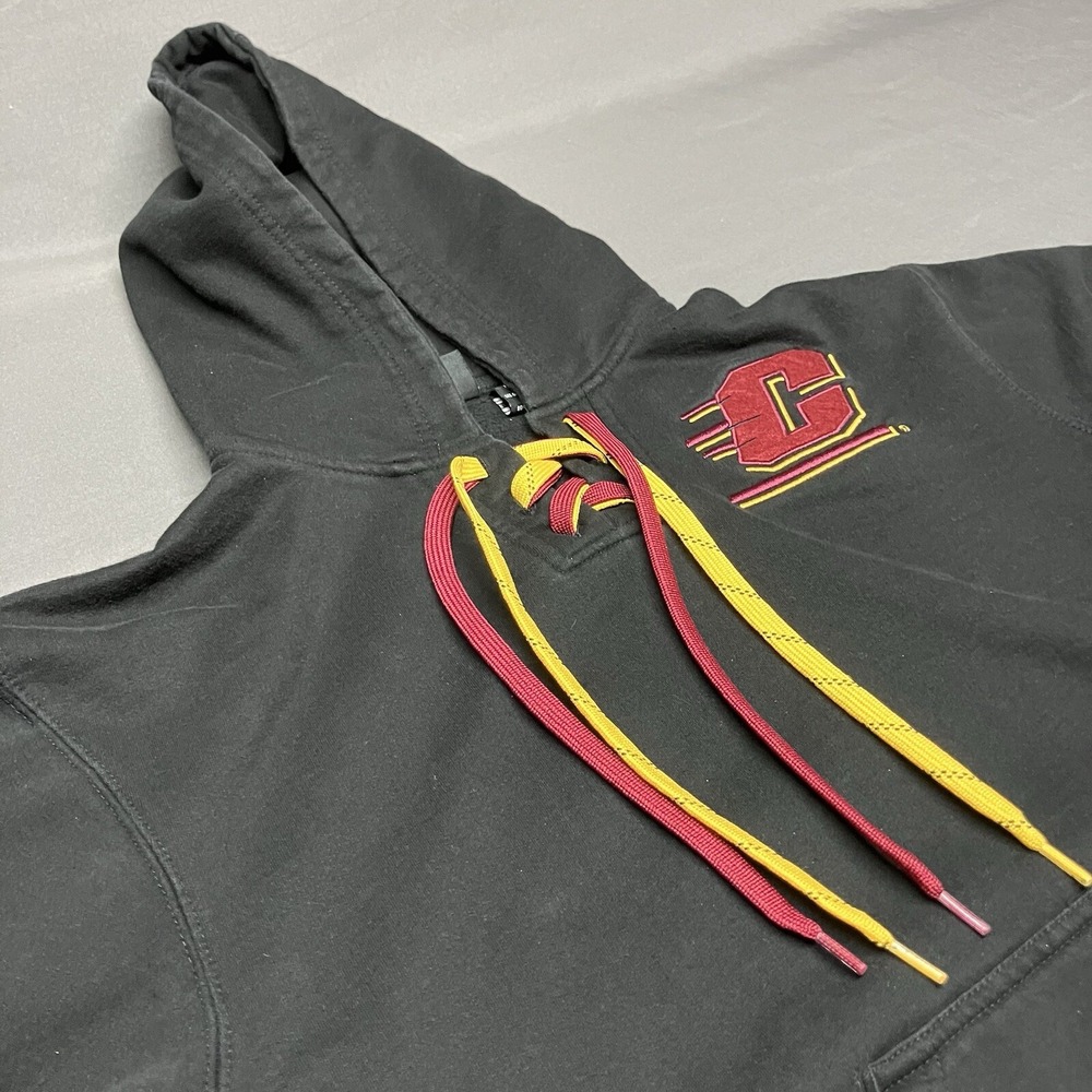 Pennant Central Michigan Chippewas Hoodie‎ / Pull Over / Black / Men Small Sm S